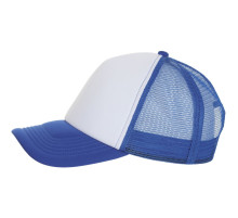 Бейсболка Bubble, синяя с белым