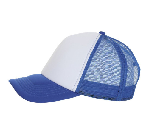 Бейсболка Bubble, синяя с белым