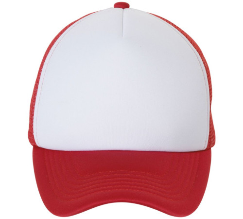 Бейсболка Bubble, красная с белым