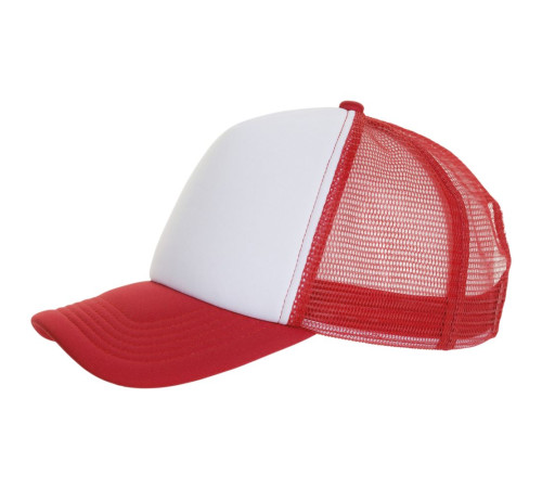 Бейсболка Bubble, красная с белым