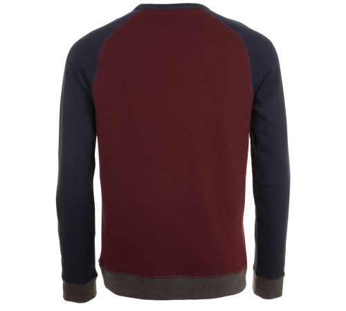 Толстовка унисекс Sandro, бордовая с темно-синим