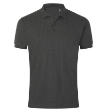Рубашка поло мужская Brandy Men, темно-серая с белым