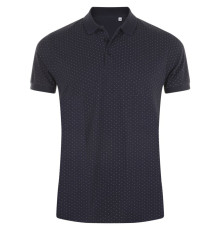 Рубашка поло мужская Brandy Men, темно-синяя с белым