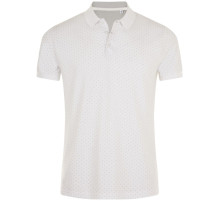 Рубашка поло мужская Brandy Men, белая с темно-синим