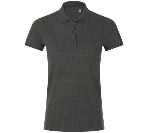 Рубашка поло женская Brandy Women, темно-серая с белым