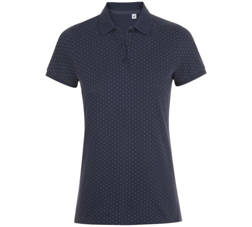 Рубашка поло женская Brandy Women, темно-синяя с белым