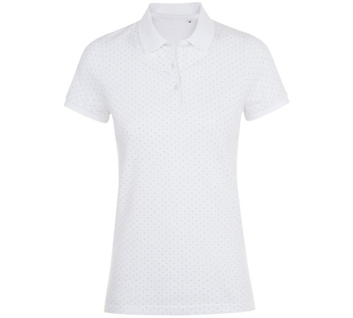 Рубашка поло женская Brandy Women, белая с темно-синим