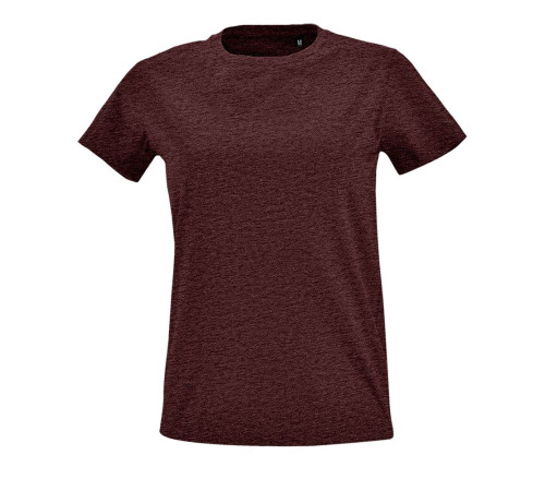 Футболка женская Imperial Fit Women, бордовый меланж