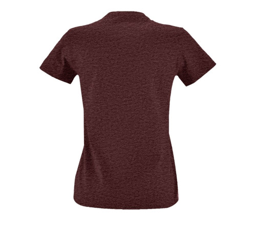 Футболка женская Imperial Fit Women, бордовый меланж
