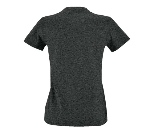 Футболка женская Imperial Fit Women, черный меланж