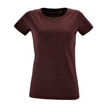 Футболка женская Regent Fit Women, бордовый меланж