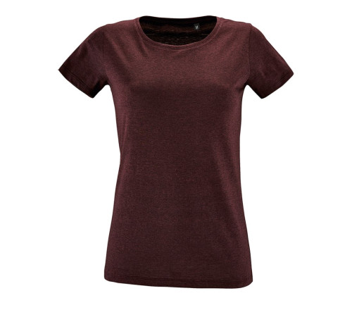 Футболка женская Regent Fit Women, бордовый меланж