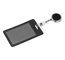 Чехол для пропуска с ретрактором Devon, черный