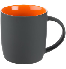 Кружка Surprise Touch с покрытием софт-тач, оранжевая