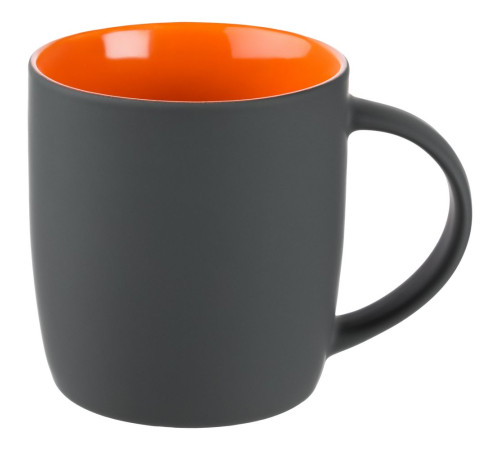 Кружка Surprise Touch с покрытием софт-тач, оранжевая