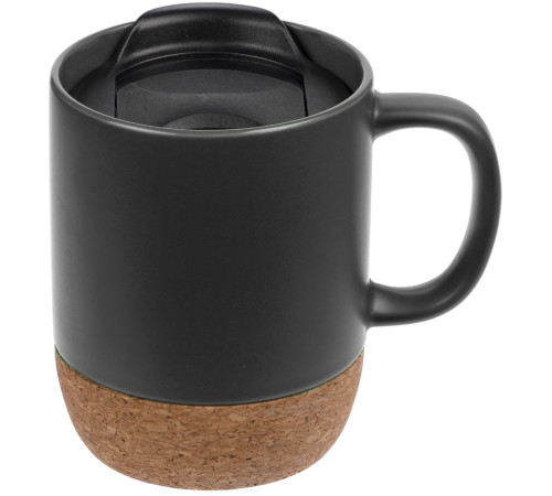 Кружка с пробковой подставкой Corky Walk, серая