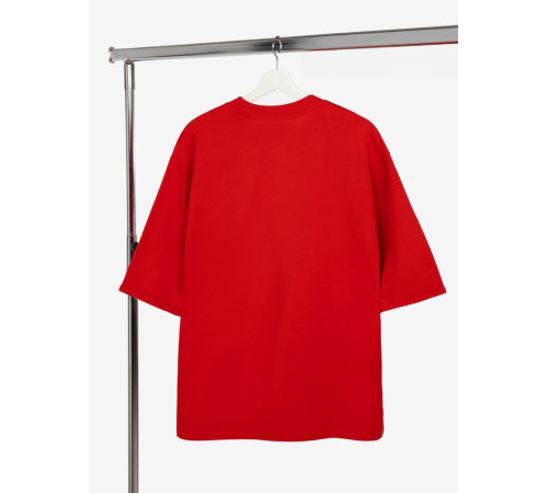 Футболка оверсайз унисекс Kosmos 2.0, красная
