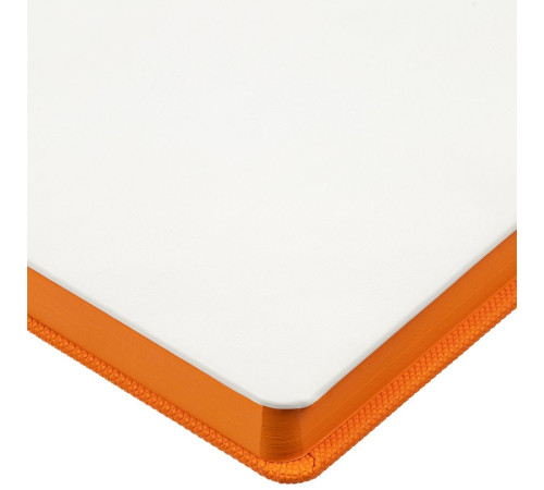 Ежедневник Duplex, недатированный, белый с оранжевым