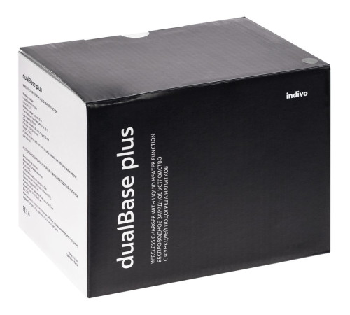 Кружка с подогревом и беспроводной зарядкой Dual Base Plus, белая