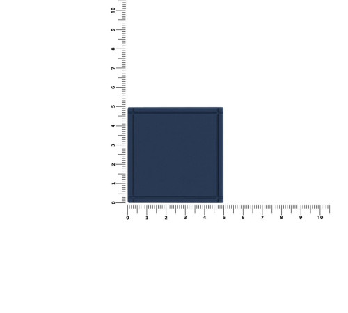 Лейбл из ПВХ Dzeta, L, темно-синий