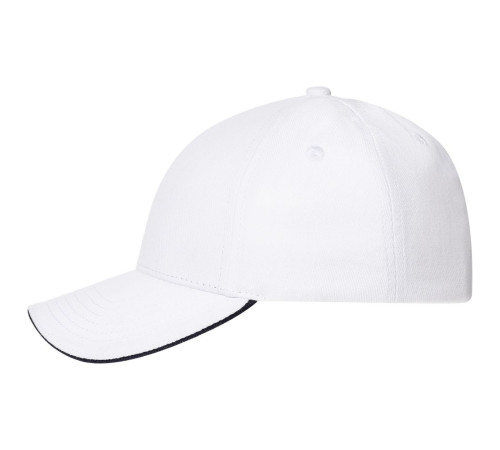 Бейсболка Spiker, белая с темно-синим