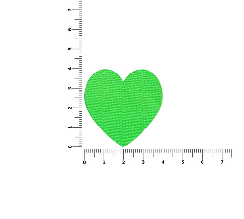 Наклейка тканевая Lunga Сor, M, зеленый неон