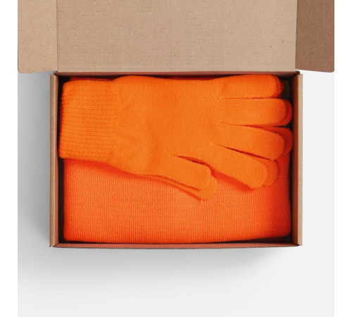 Набор Knit Warm, оранжевый