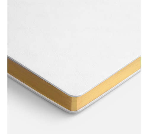 Ежедневник Nebraska Flex, недатированный, белый с золотистым