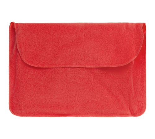 Надувная подушка под шею в чехле Sleep, красная