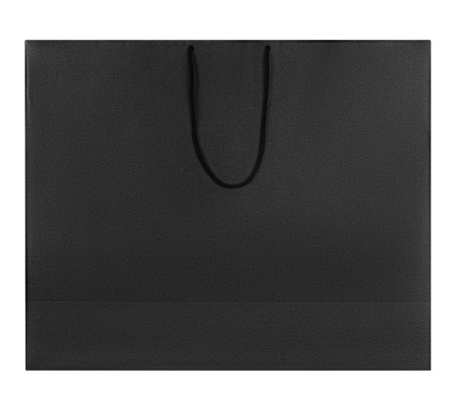 Пакет бумажный «Блеск», большой, черный