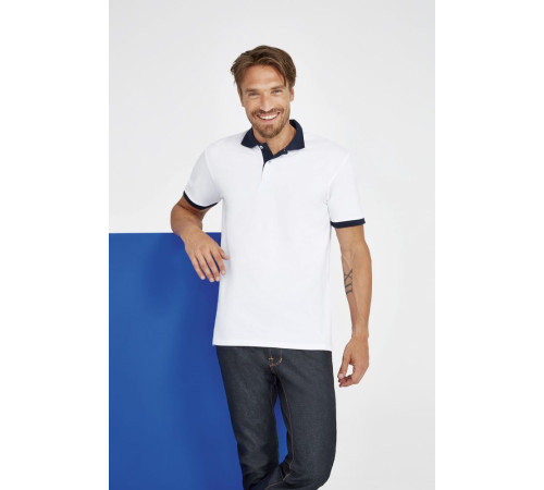 Рубашка поло Prince 190, зеленое яблоко с темно-синим