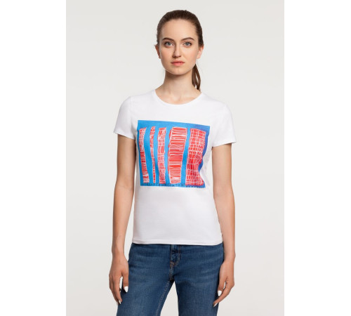 Футболка женская «Небоскребы», белая