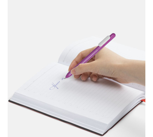 Ручка шариковая Swiper, фиолетовая с белым