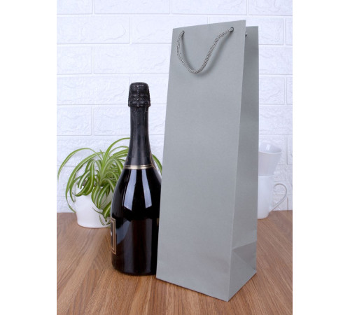 Пакет под бутылку Vindemia, серый
