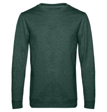 Свитшот унисекс Set In, темно-зеленый меланж