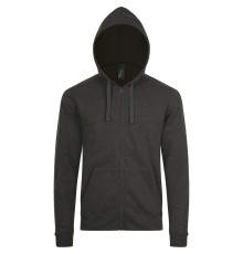 Толстовка унисекс Stone, черный меланж