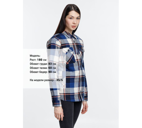 Куртка-рубашка оверсайз унисекс Noah, синяя