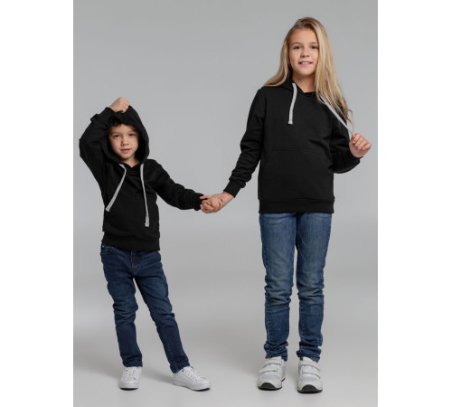 Толстовка с капюшоном детская Kirenga Kids, черная