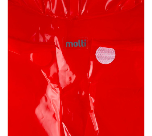 Дождевик-плащ CloudTime, красный