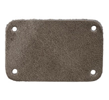 Лейбл кожаный Beta, S, серый