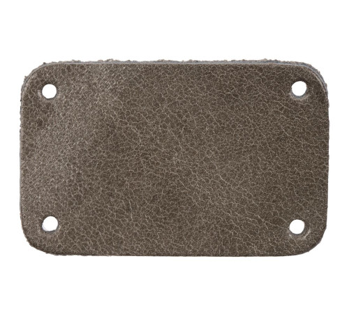 Лейбл кожаный Beta, S, серый