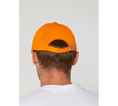 Бейсболка Canopy, оранжевая с белым кантом