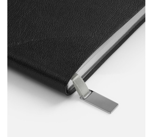 Ежедневник Petrus, недатированный, черный с серебром