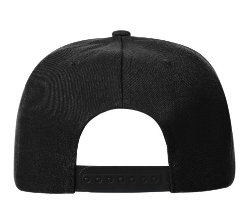 Бейсболка Snapback с прямым козырьком, черная