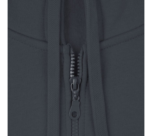 Толстовка на молнии с капюшоном Siverga Heavy 2.0, темно-серая (графит)