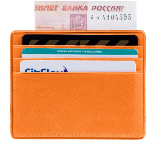 Чехол для карточек Devon, оранжевый