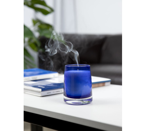 Ароматическая свеча Fragnola, пряная древесина и кардамон, темно-синяя