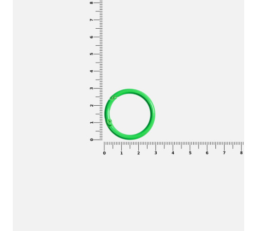 Карабин-кольцо Claus, L, зеленый неон
