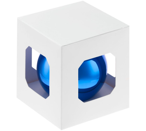 Елочный шар Finery Gloss, 8 см, глянцевый синий