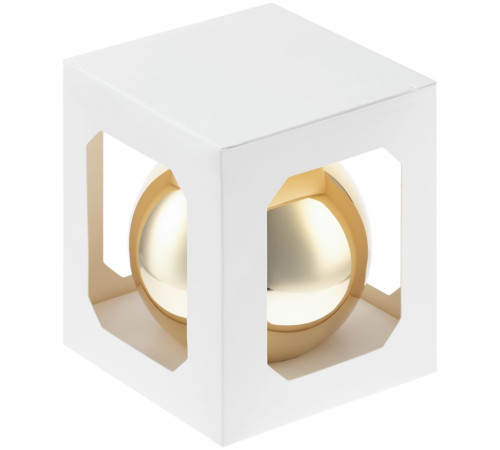 Елочный шар Finery Gloss, 10 см, глянцевый золотистый